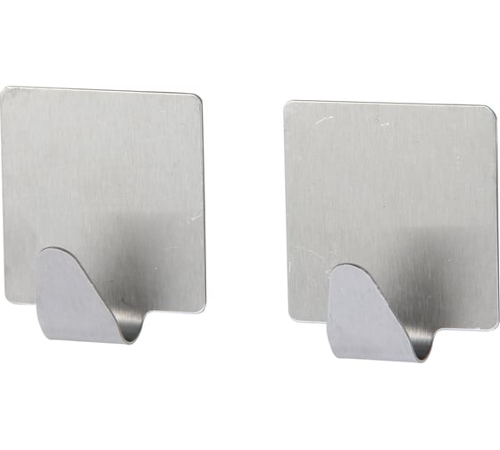 Изображение товара Крючки Fora из нержавеющей стали, на липкой ленте, 2 шт, в уп, арт. H24