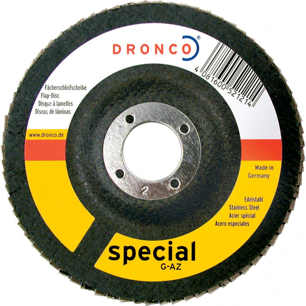Лепестковый торцевой диск абразивный DRONCO лепестковый абразивный диск dronco