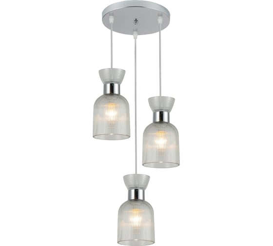 Изображение товара Потолочная люстра Schaffner Sorella 3470-3, цвет хром. Освещение до 13 кв.м, мощность 120 Вт Sorella 3470-3P CR