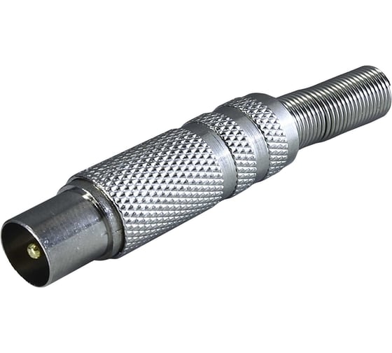 Изображение товара Антенный штекер OXIONметаллический с пружиной 1 шт., блистер, арт. OX-JCK02