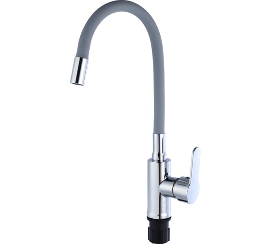 Изображение товара Смеситель для кухни TSARSBERG серый гибкий излив тип ГОСТ См-МОЦБА TSB-732-GR05