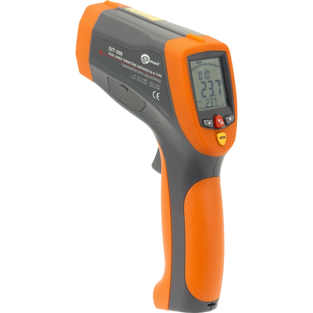 Изображение товара Пирометр SONEL DIT-500 WMGBDIT500 профессиональный лазерный измеритель температуры