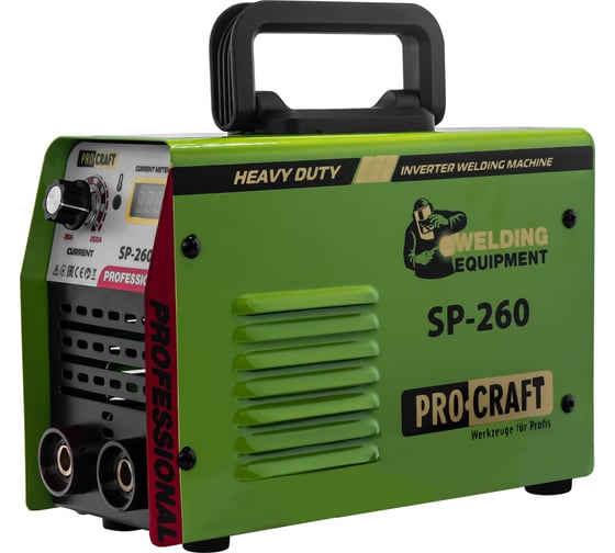 Изображение товара Инверторный сварочный аппарат PROCRAFT SP-260 SP260