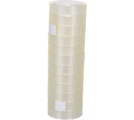 Изображение товара Канцелярская клейкая лента Attache 12 мм х 21 м, пластиковая втулка, 12 шт. 892699