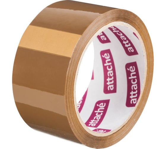 Изображение товара Упаковочная клейкая лента Attache 48 мм х 60 м, 40 мкм, коричневая, 6 шт. 1042789