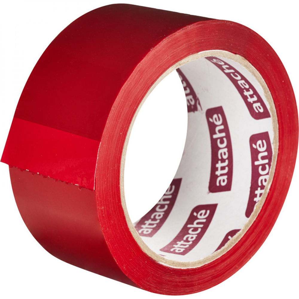Упаковочная клейкая лента Attache лента клейкая упаковочная unibob 48 мм x 66 м красный