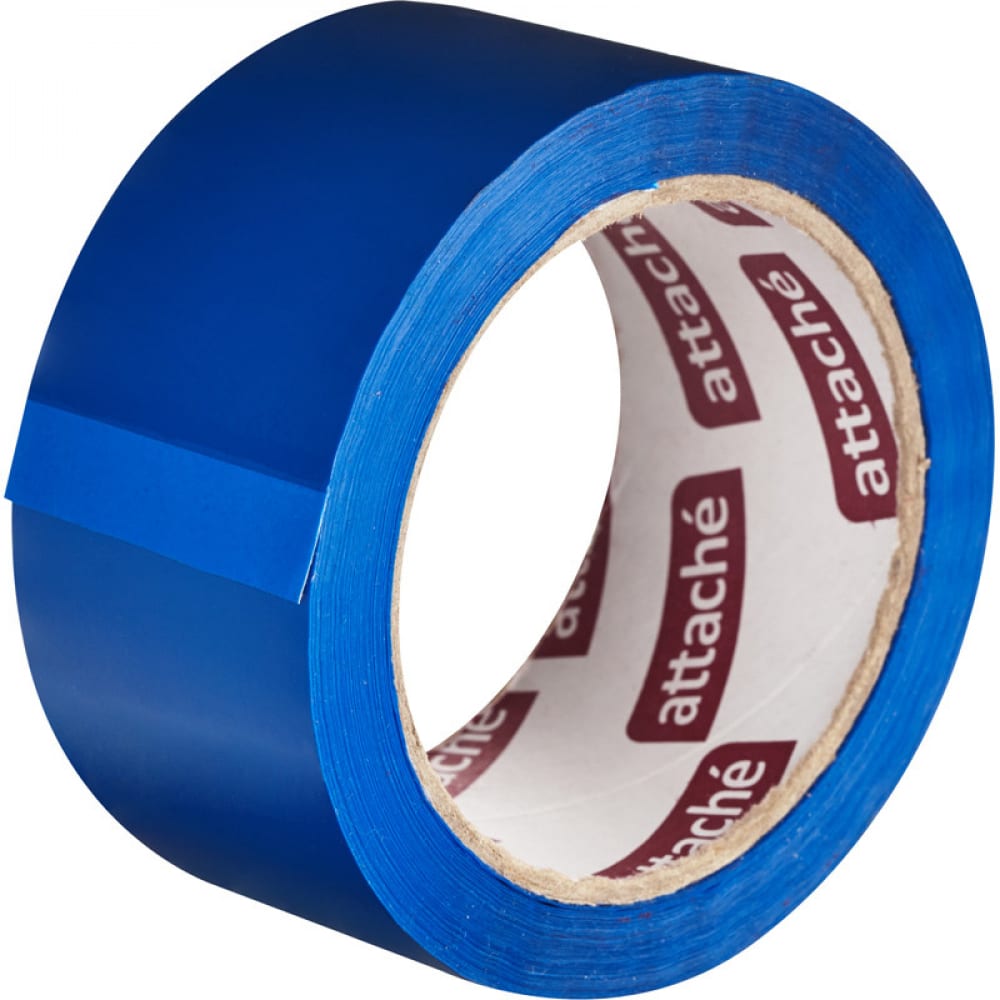 Упаковочная клейкая лента Attache лента декоративная репс атлас 25 мм 18 ± 1 м тёмно синий 038