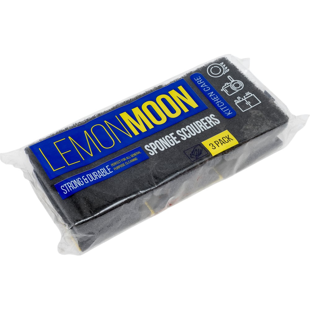 Изображение товара Губка для посуды Lemon Moon фреза 94x70x42 3 шт. L007