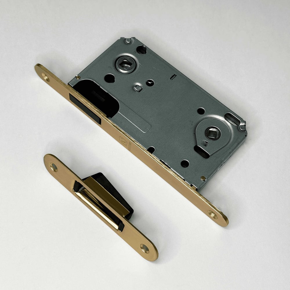 Изображение товара Защелка VETTORE WC 530 B-S MAGNET SSG сатинированное золото для межкомнатных дверей