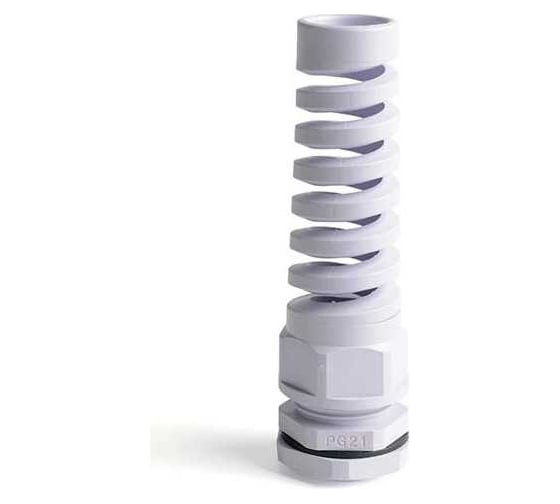 Изображение товара Сальники типа влагозащищенные HLT PG-R 21 с гибким отводом d=13-18мм IP68 -белый ( в 1 уп 50 шт) 083-12-006