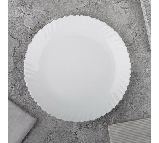 Изображение товара Столовая тарелка Mallony Dolche Vita, 24 см, из опалового стекла 107072