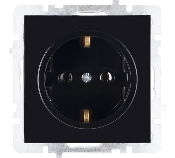 Изображение товара Механизм розетки NILSON 1СП з/к черный Touran/Alegra 24220417