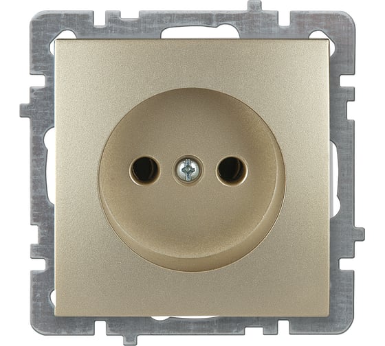 Изображение товара Механизм розетки NILSON 1СП золото Touran/Alegra metallic 24150415