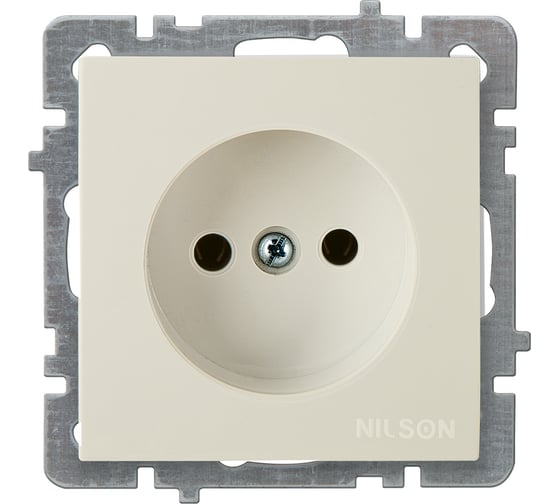 Изображение товара Розетка Nilson 1-местн. СУ , TOURAN-ALEGRA-THOR, кремовый 24120415