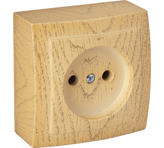 Изображение товара Розетка NILSON 1ОП клен Themis wood 26281015