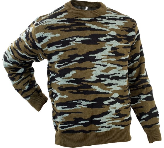 Изображение товара Свитер вязаный 7.62 зеленый камуфляж, размер 50 4610097064623