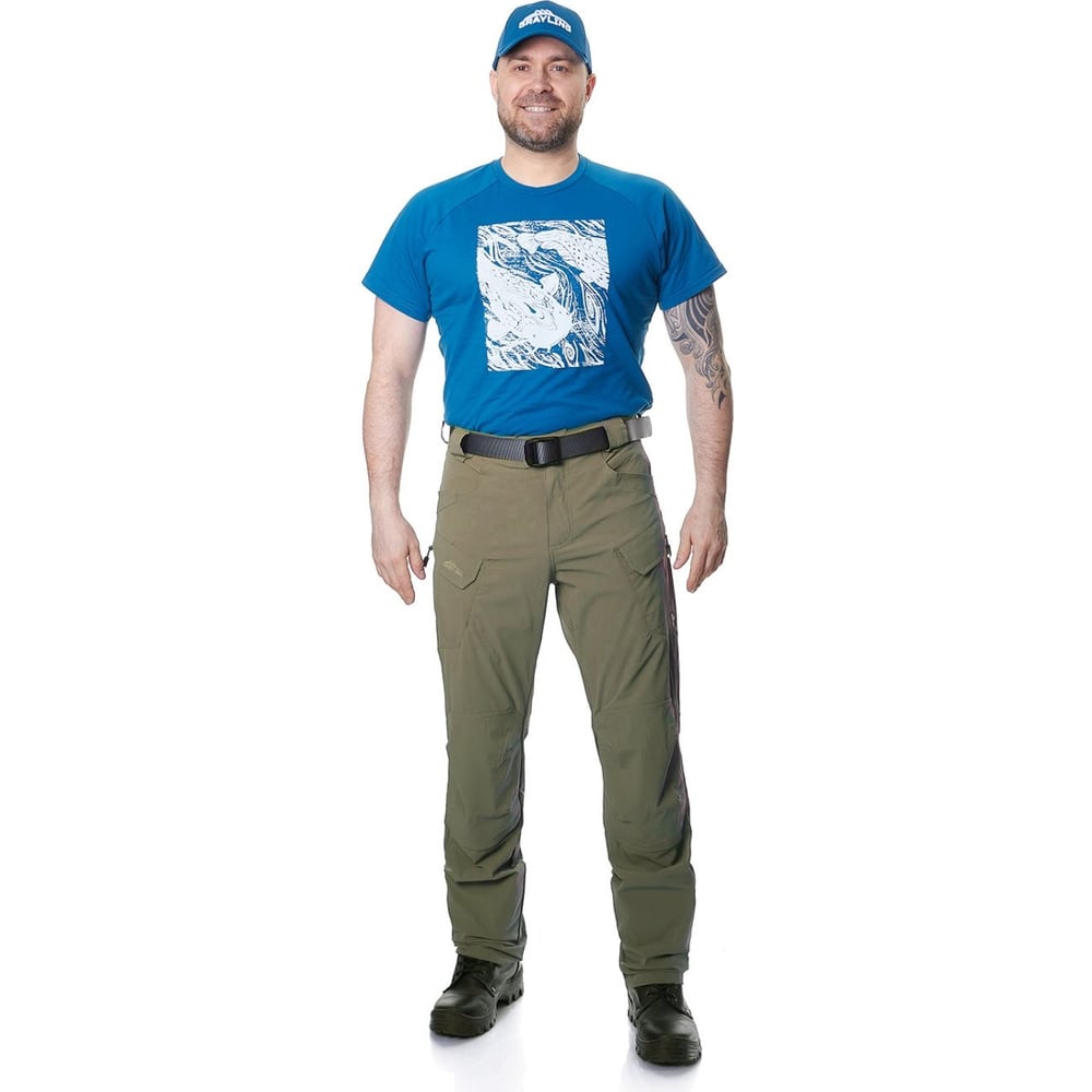 Изображение товара Каст брюки GRAYLING хаки для охоты и рыбалки, размер 48-50