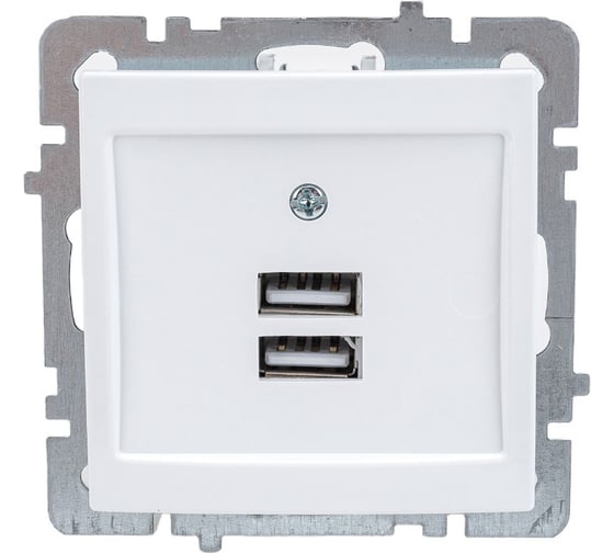 Изображение товара Механизм розетки NILSON USB TOURAN-ALEGRA-THOR, белый 24110481