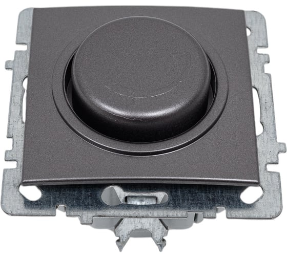 Изображение товара Механизм светорегулятора NILSON 1СП с подсветкой 1000Вт антрацит Touran/Alegra metallic 24160453