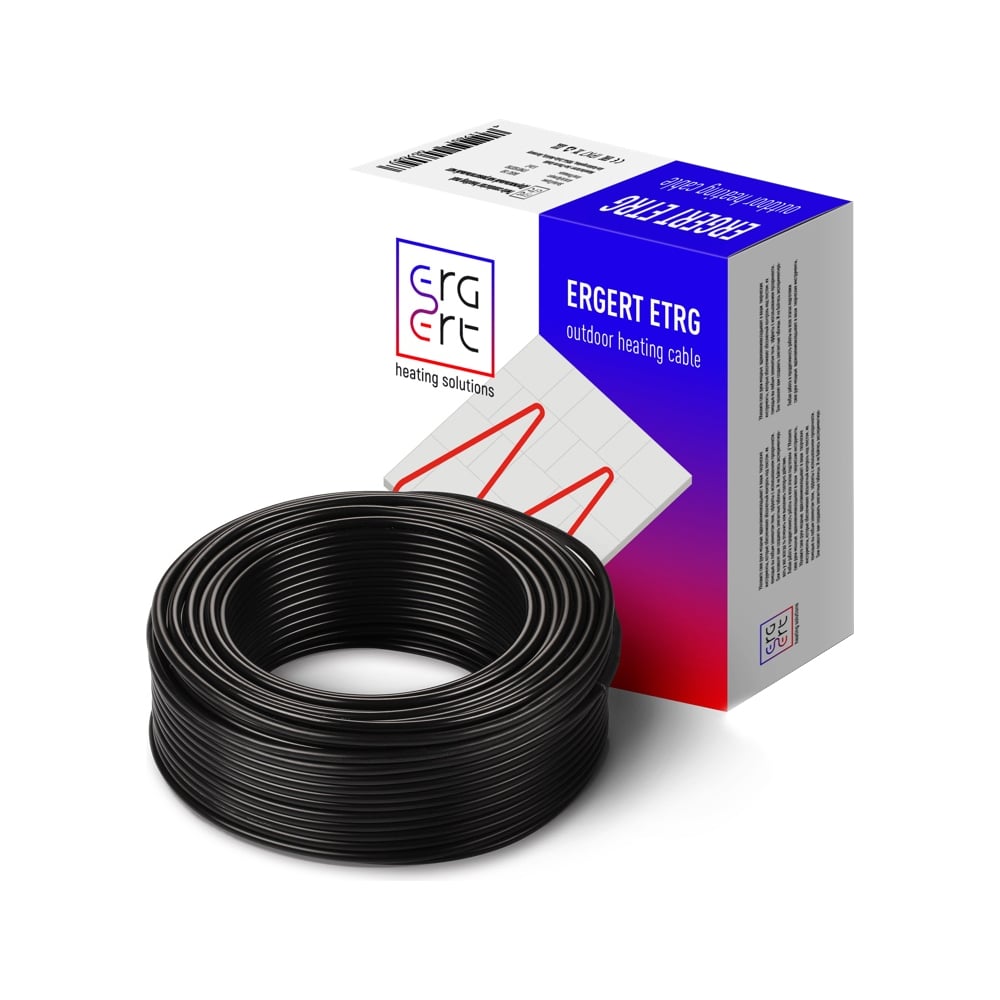 Изображение товара Нагревательный кабель ERGERT ETRG-30 2940 Вт 98 м для труб кровель водостоков