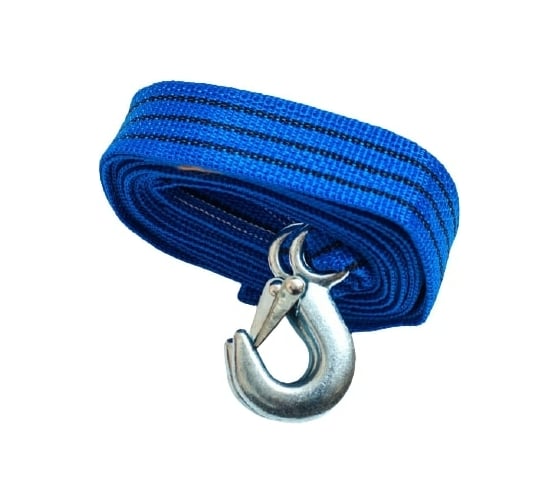 Изображение товара Ленточный трос СЕРВИС КЛЮЧ 5т. в пакете 2 крюка 73705