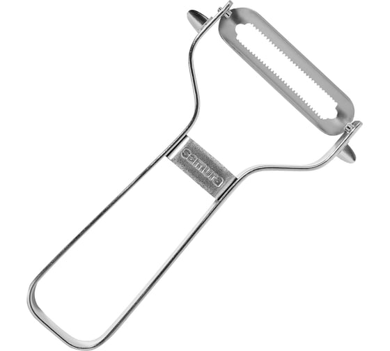 Изображение товара Овощечистка Samura из нержавеющей стали, лезвие с серрейтором SVP-01S/K