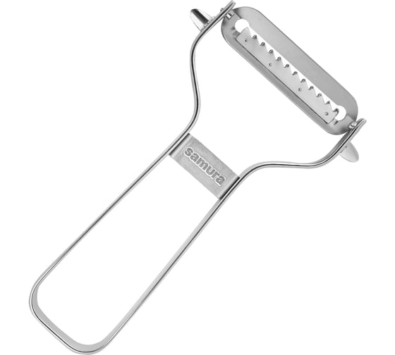 Изображение товара  Овощечистка Samura из нержавеющей стали, лезвие зубчатое julienne SVP-01J/K