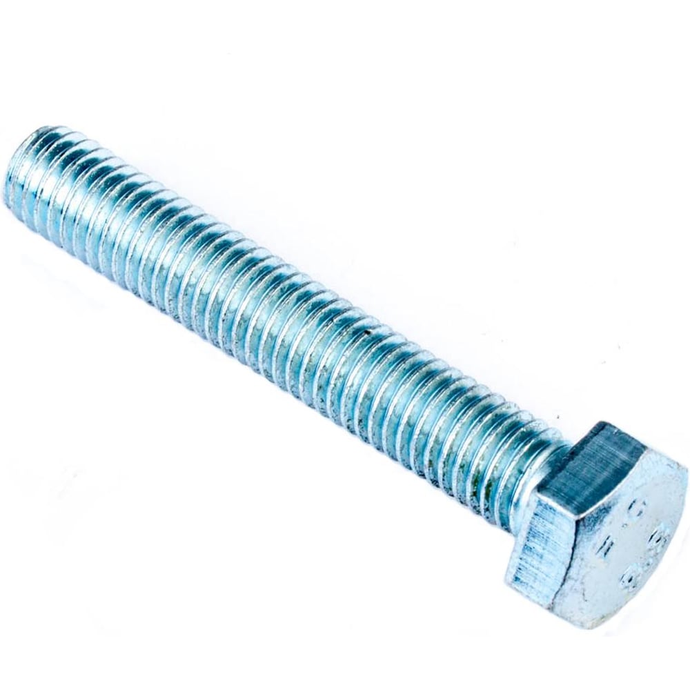 Изображение товара Болт Стройбат DIN 933 М6x45 белый цинк 243731