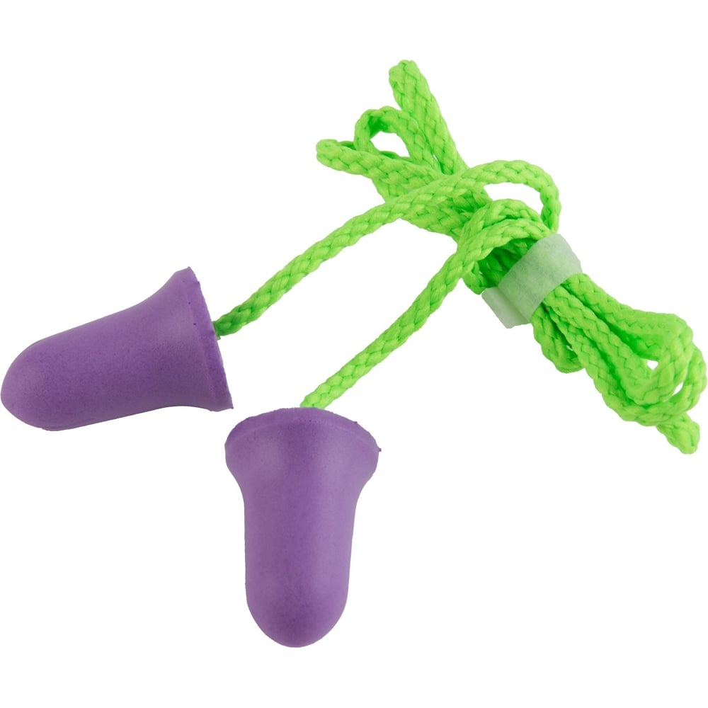 Изображение товара Беруши Jeta Safety из полиуретана с хлопковым шнурком, 37 дБ, форма колокольчик JEM-637-C