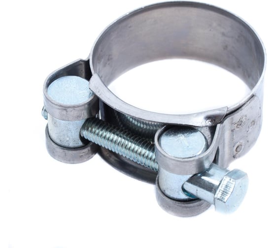 Изображение товара Шарнирный нержавеющий хомут Стройбат W2 32-35мм 350070