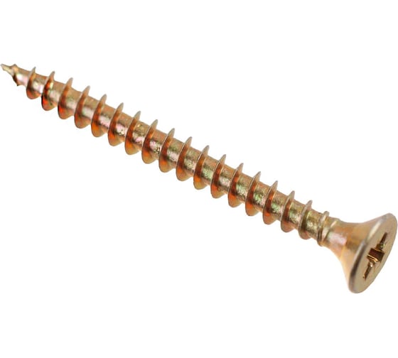 Изображение товара Универсальные саморезы Стройбат 4,5x30 желтый цинк 076111