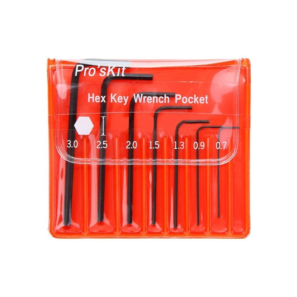 Изображение товара Набор ключей-шестигранников ProsKit 8PK-022 7шт., 0.7-3мм