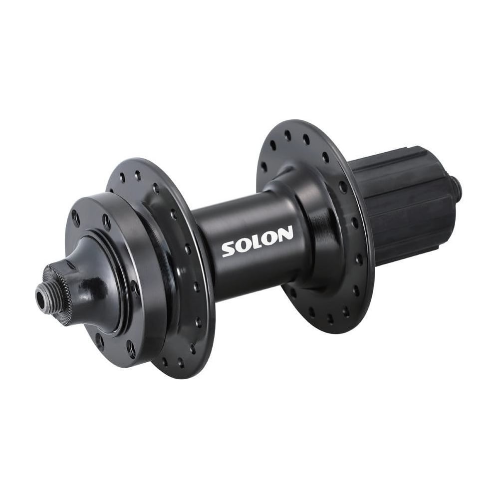 Изображение товара Втулка передняя SOLON DH901YR 36H DISC M10 135 мм с эксцентриком черная