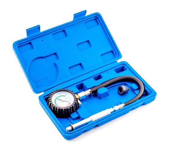 Изображение товара Универсальный бензиновый компрессометр TopAuto пластиковый кейс 11417