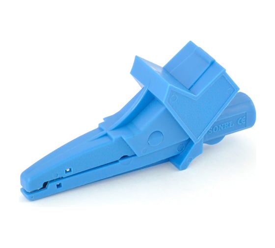 Изображение товара Изолированный зажим крокодил SONEL голубой K02 WAKROBU20K02