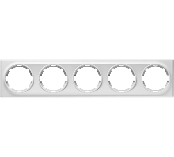 Изображение товара Рамка на 5 приборов OneKeyElectro, цвет белый 1E52501300 2172786