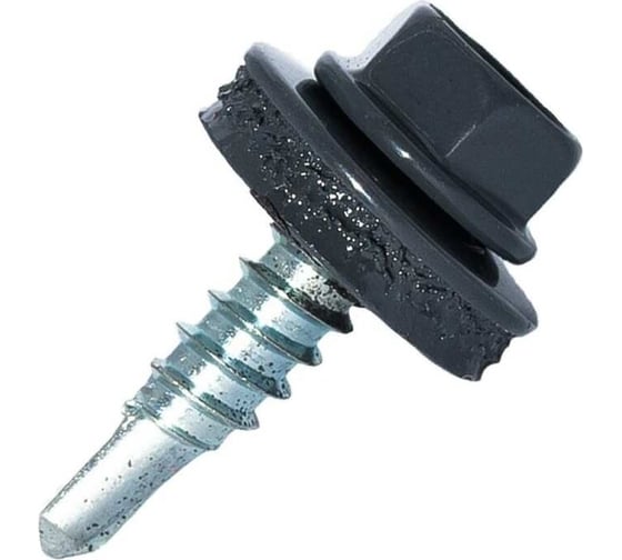 Изображение товара Саморез кровельный по дереву HARDWEX ТМ HWX2-W-P5-4.8x19 мм, св.№1, RUSPERT, RAL 7024, 250 5190024093173