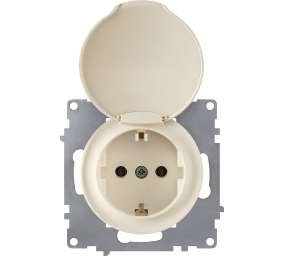 Изображение товара Розетка с заземлением OneKeyElectro, с крышкой, винтовые контакты 1E10501301 2172791