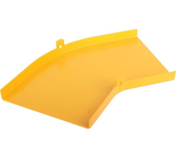 Изображение товара Крышка горизонтального поворота LANMASTER 45 оптического лотка 120 мм, желтая LAN-OT120-HC45C