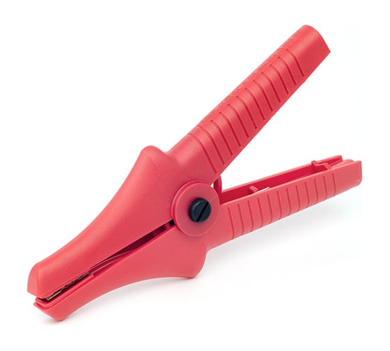 Изображение товара Изолированный зажим крокодил SONEL красный K09 11 кВ WAKRORE32K09