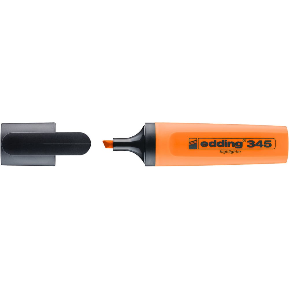 Заправляемый текстовыделитель EDDING маркер текстовыделитель наконечник скошенный 4 мм оранжевый