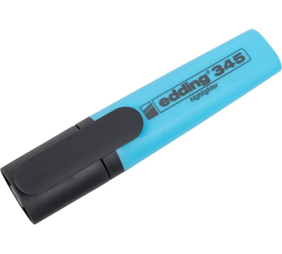 Изображение товара Заправляемый текстовыделитель, клиновидный наконечник Edding 2-5 мм Голубой, E-345/10
