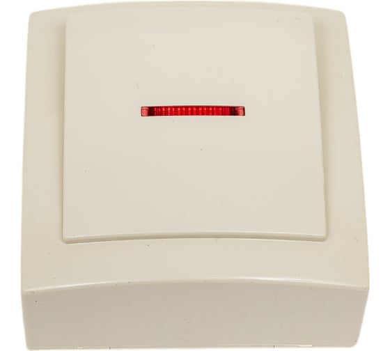 Изображение товара Выключатель NILSON 1ОП с подсветкой крем Themis naturel 26121002