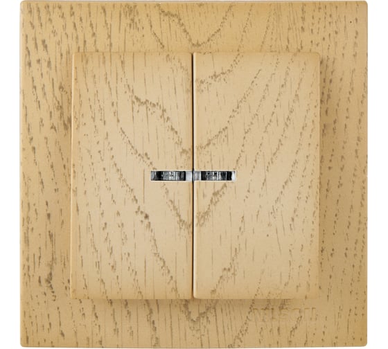 Изображение товара Выключатель NILSON 2СП с подсветкой клен Touran wood 24281004