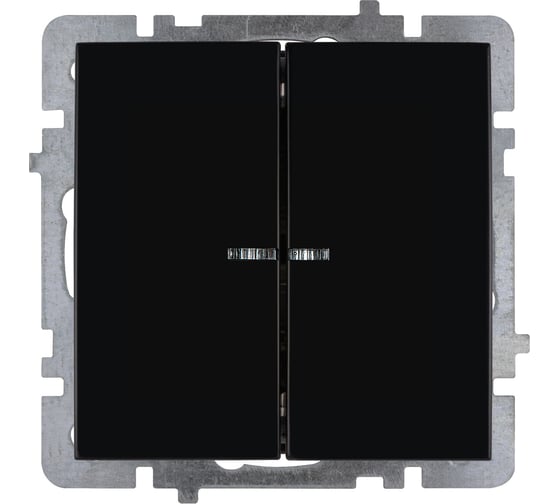 Изображение товара Механизм выключателя NILSON 2СП с подсветкой черный Touran/Alegra 24220404