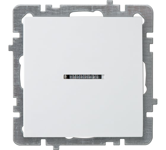 Изображение товара Выключатель Nilson 1-кл. СУ с подсветкой, TOURAN-ALEGRA-THOR, белый 24110402