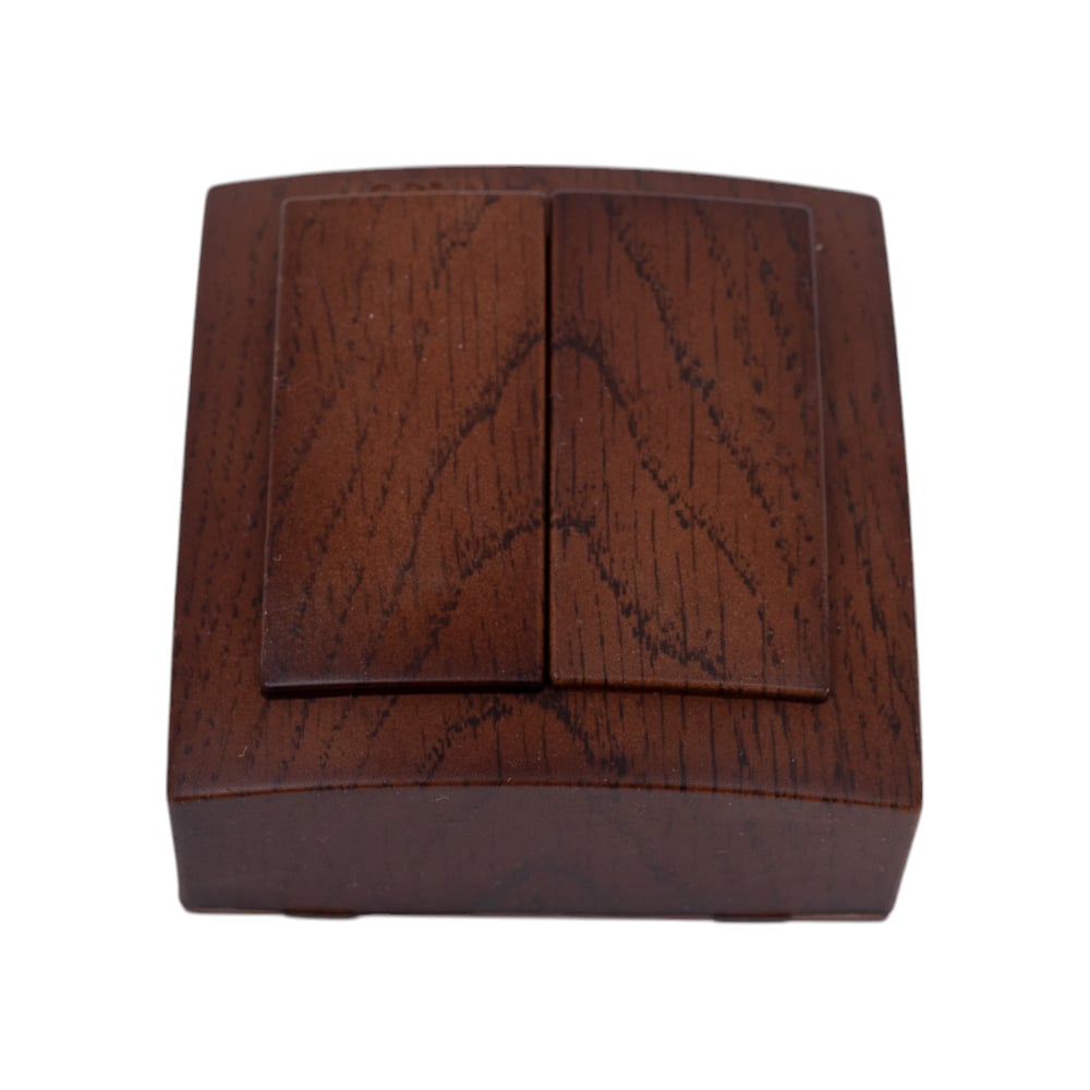 Изображение товара Выключатель NILSON 2ОП орех Themis wood 26271003