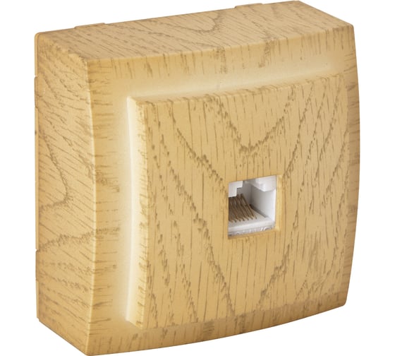 Изображение товара Розетка NILSON 1ОП комп клен Themis wood 26281044