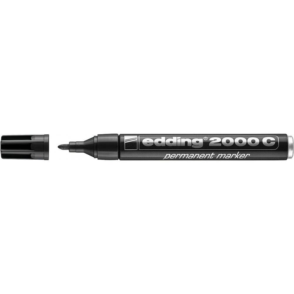 Перманентный маркер для надписей и рисования EDDING маркер crown перманентный чёрный 2мм p 505ч