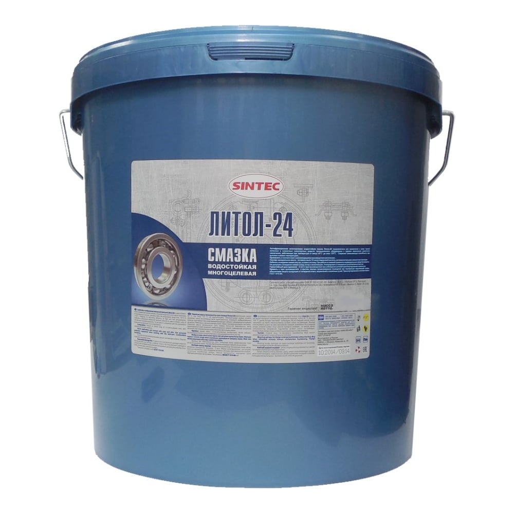 Изображение товара Смазка Литол 24 Sintec 18 кг для широкого применения в промышленности